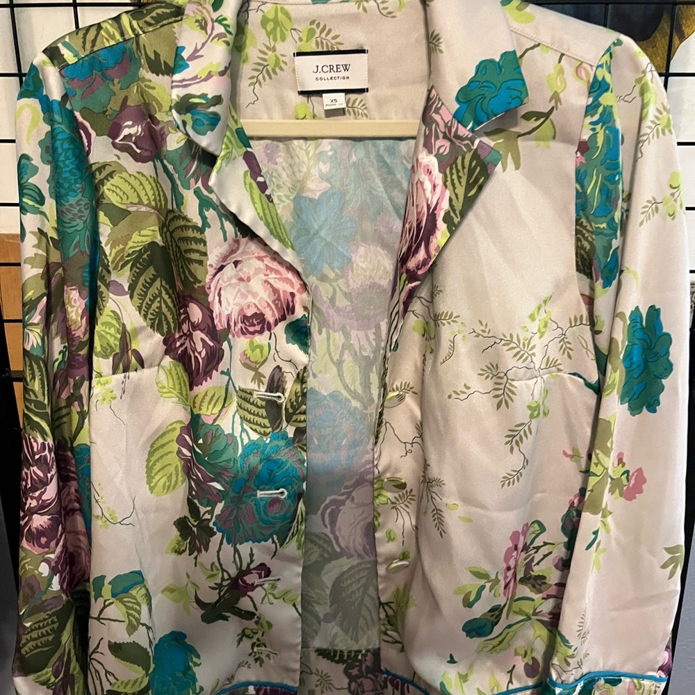 J. Crew Floral Print Blouse - Multicolor